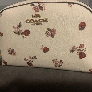 Coach Canvas Madi Crossbody w/ Ladybug Floral Print CU273 Chalk Multi Bag
